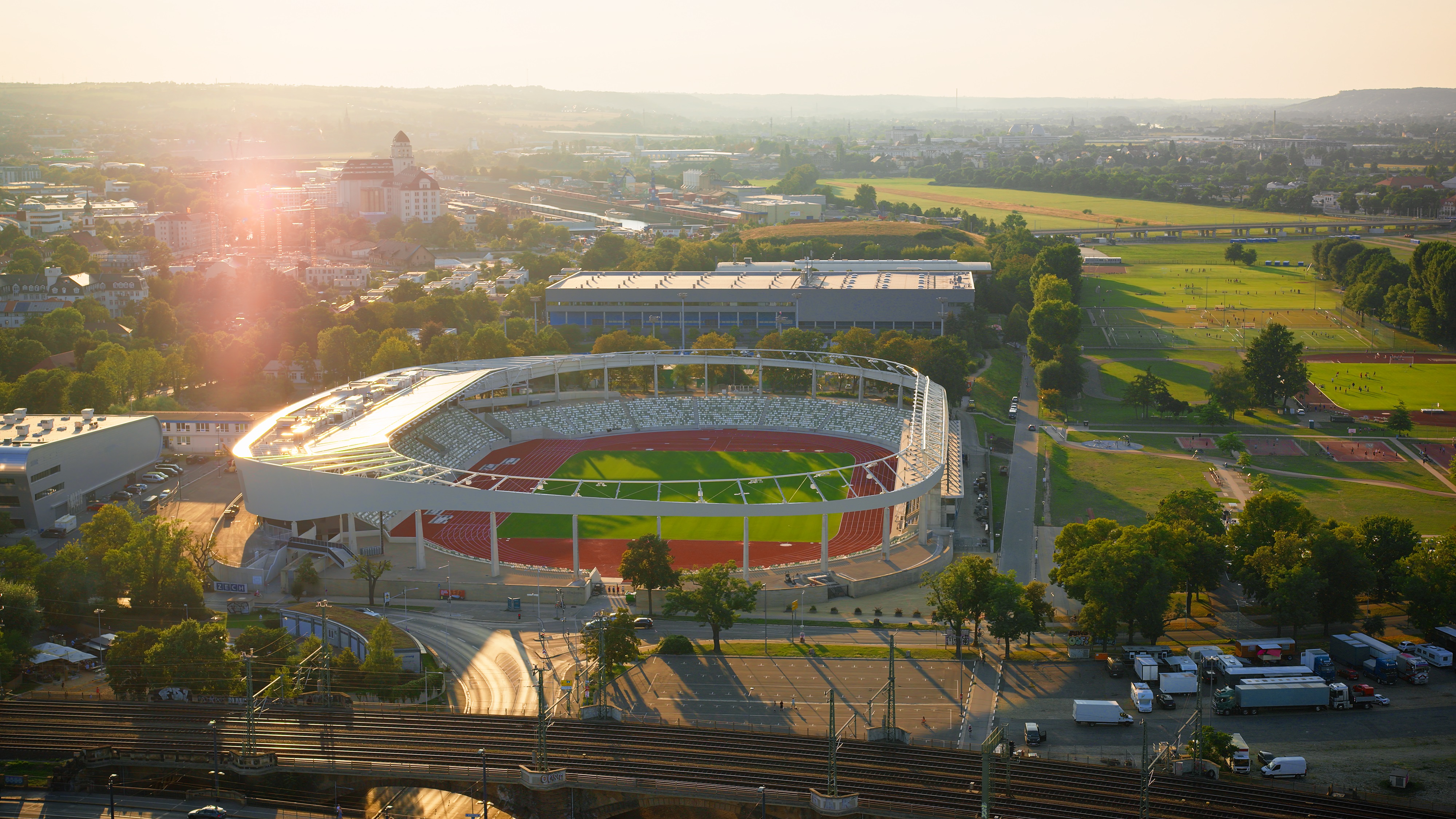 Heinz-Steyer-Stadion Luftbildaufnahme Heinz-Steyer-Stadion Luftbildaufnahme